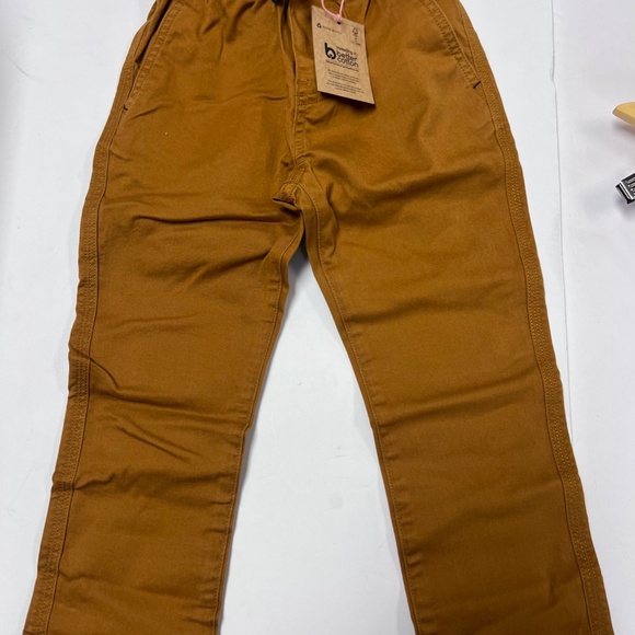 boden slim pull on trousers boys butterscotch new 3-4y - Picture 7 of 8